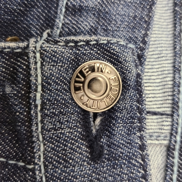 Fidelity Bella Donna vintage mid rise boot cut jeans, Sz 28 - Picture 9 of 10